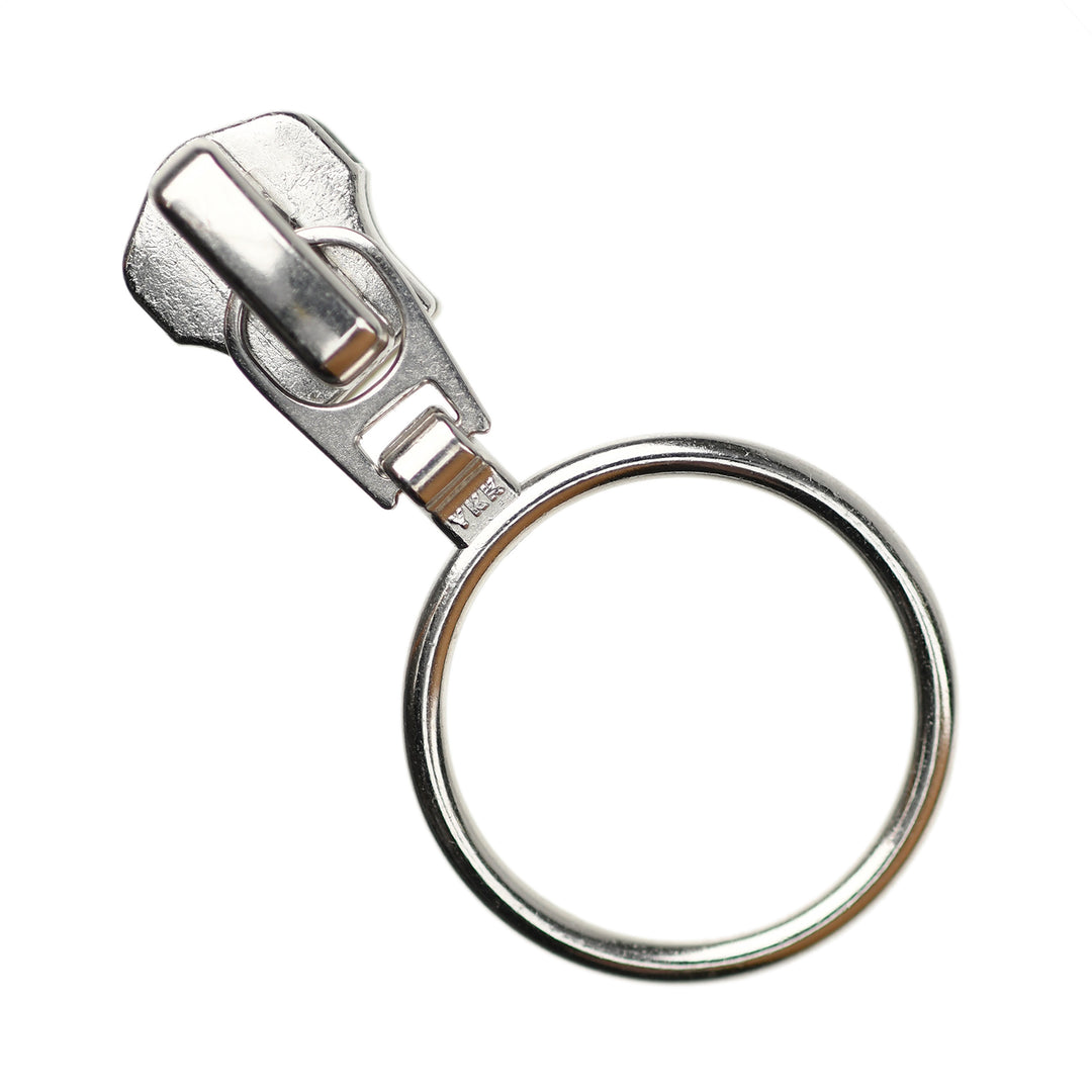 RING-PULL SLIDER FOR YKK METAL ZIPS - NICKEL