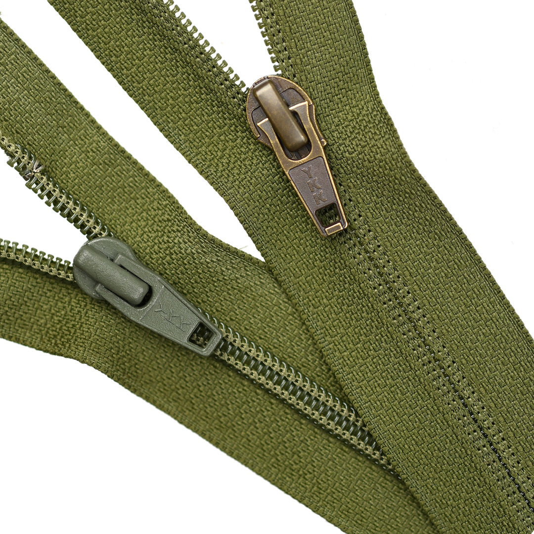 IN-REVERSE STANDARD SLIDER FOR YKK NYLON COIL ZIPS - ANTIQUE GOLD