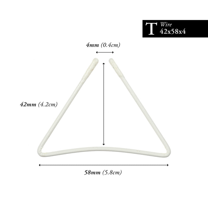 42MM x 58MM NYLON-COATED CURVED TRIANGLE-WIRE