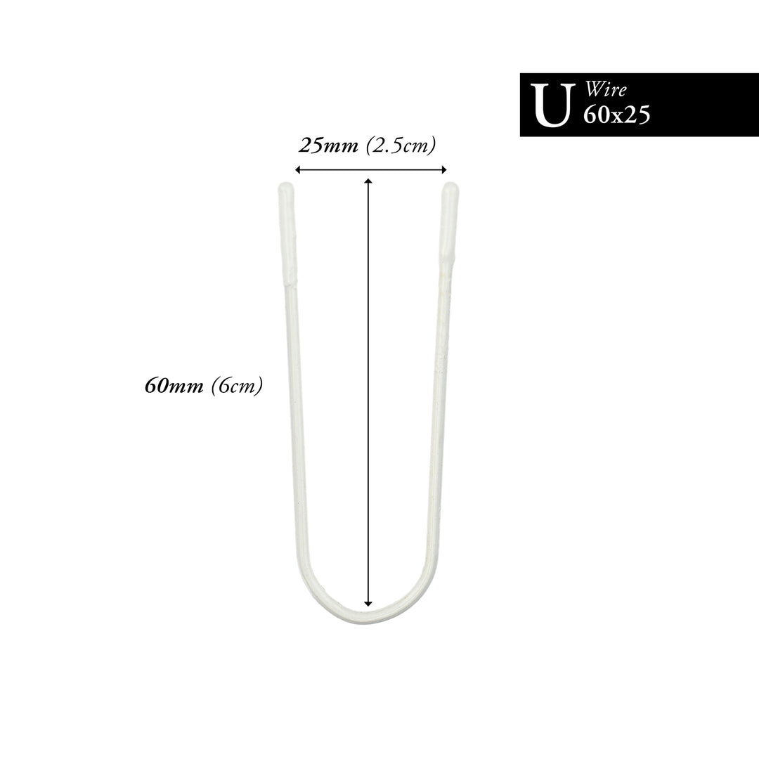 60MM x 25MM NYLON-COATED U-WIRE