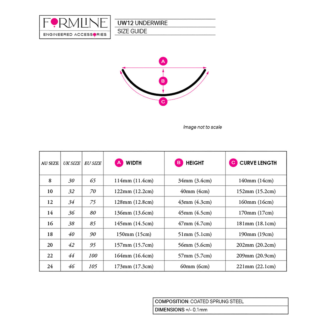 STYLE UW12 COATED UNDERWIRES