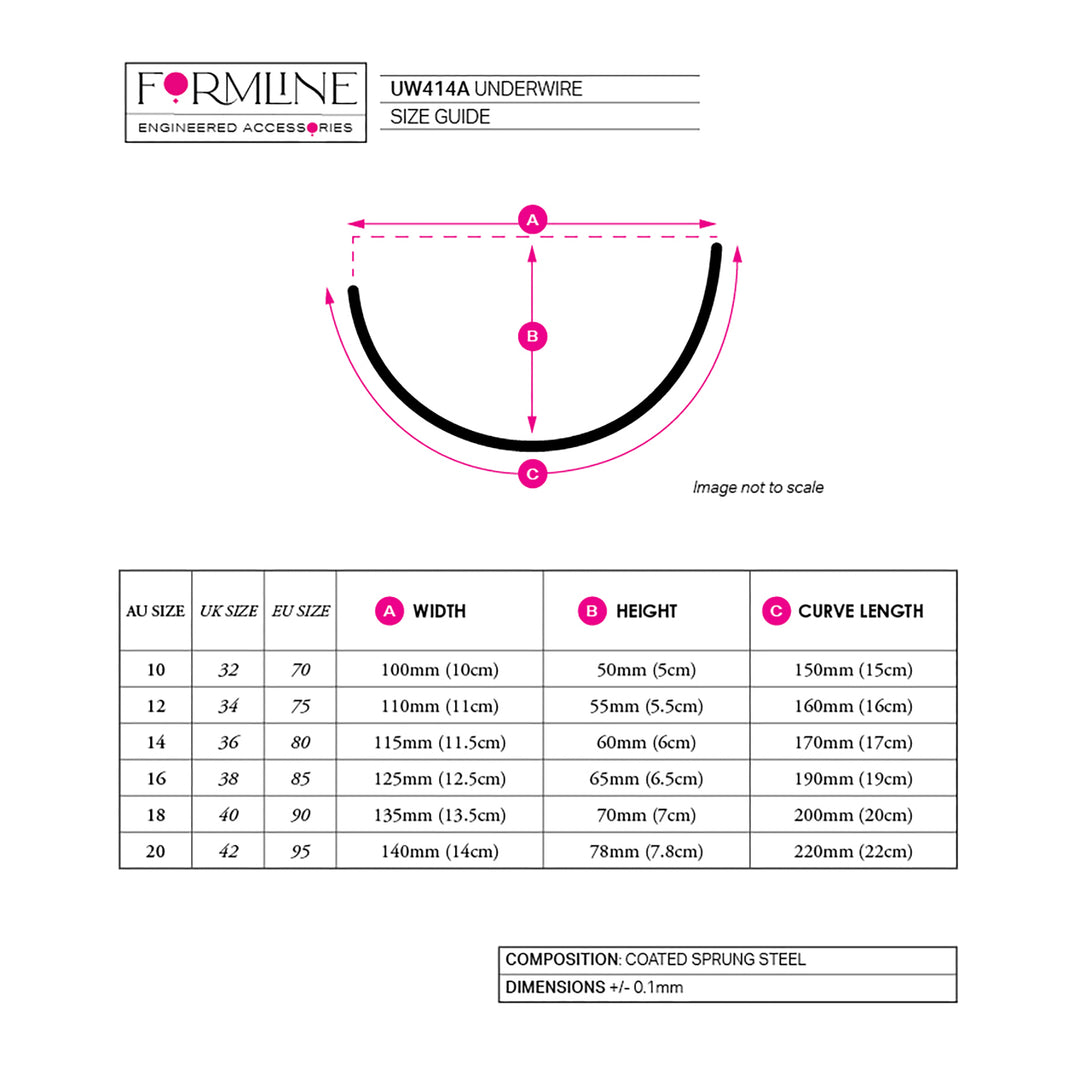 STYLE UW414 COATED UNDERWIRE 'A'