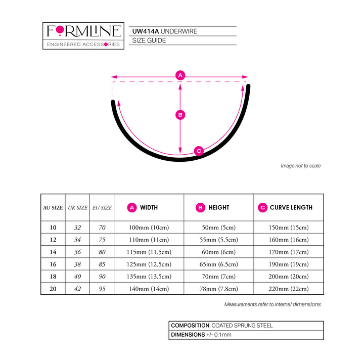 STYLE UW414 COATED UNDERWIRE &