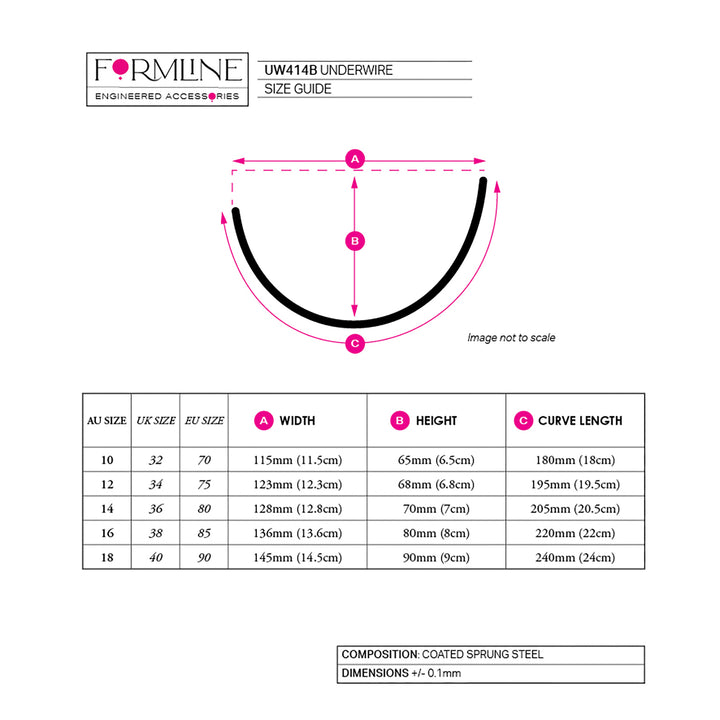 STYLE UW414 COATED UNDERWIRE 'B'