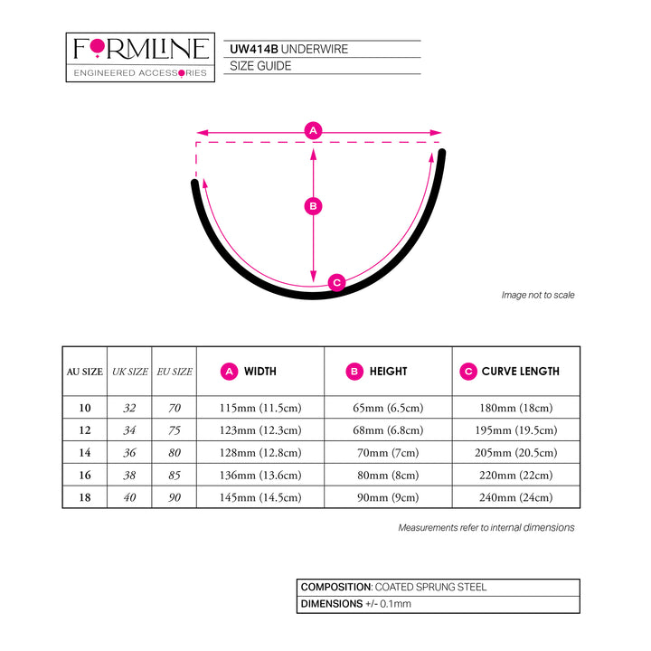 STYLE UW414 COATED UNDERWIRE &