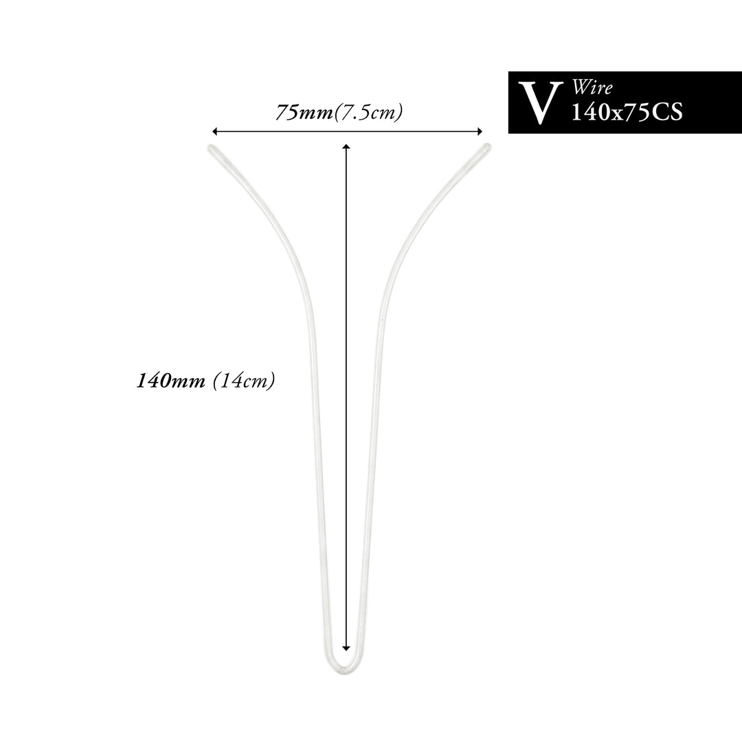 140MM x 75MM NYLON-COATED CURVED V-WIRE