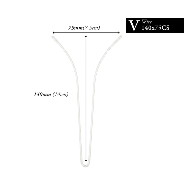 140MM x 75MM NYLON-COATED CURVED V-WIRE