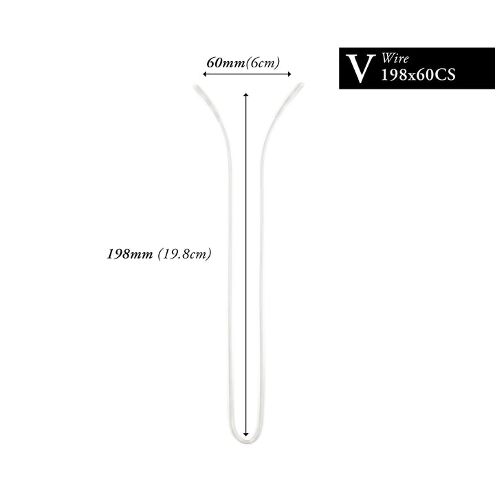 198MM x 60MM NYLON-COATED CURVED V-WIRE