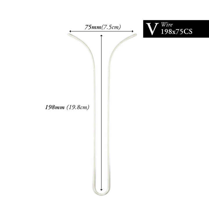 198MM x 75MM NYLON-COATED CURVED V-WIRE