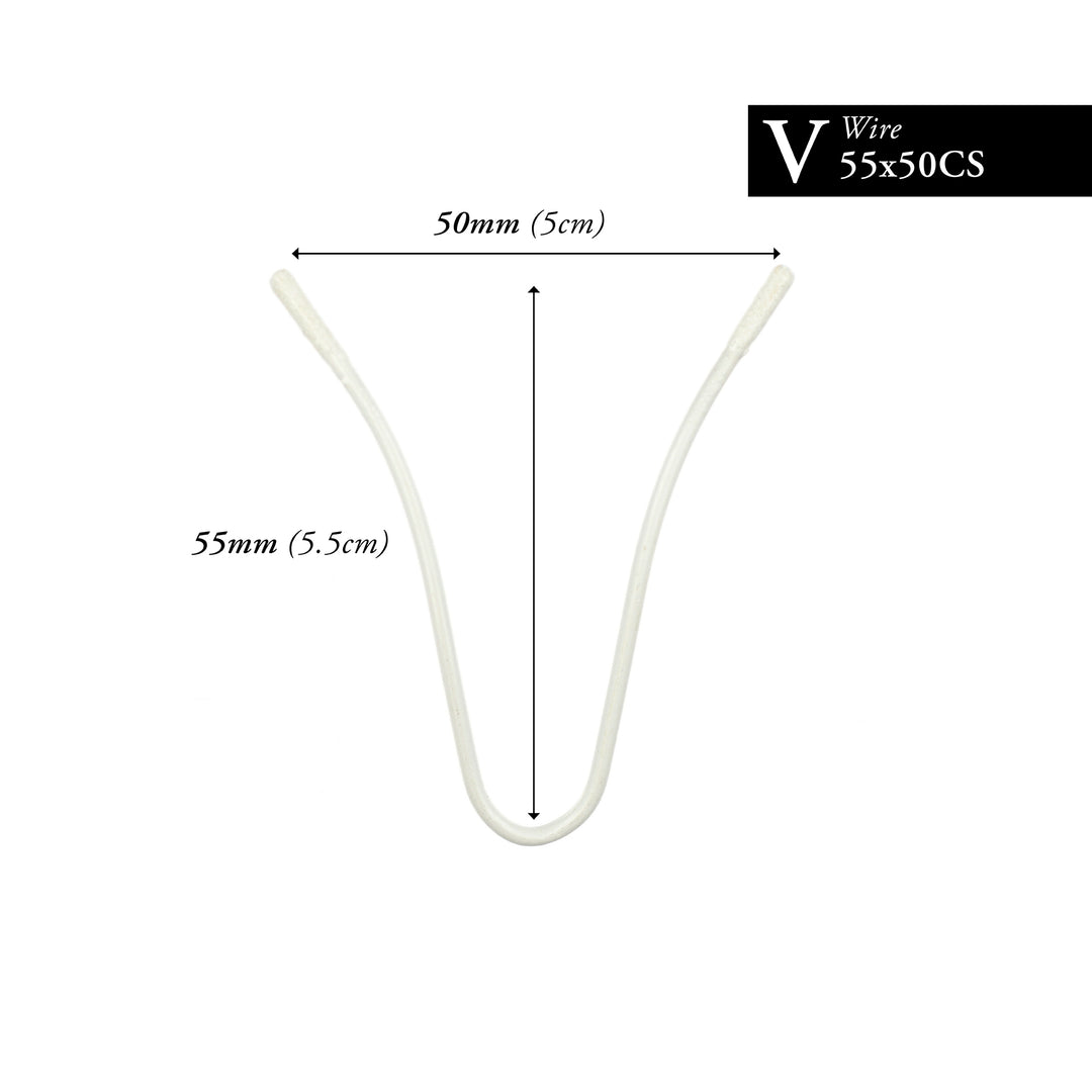 55MM x 50MM NYLON-COATED CURVED V-WIRE