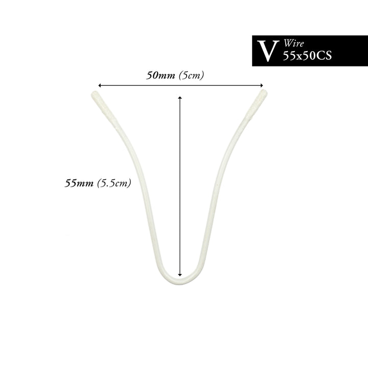 55MM x 50MM NYLON-COATED CURVED V-WIRE