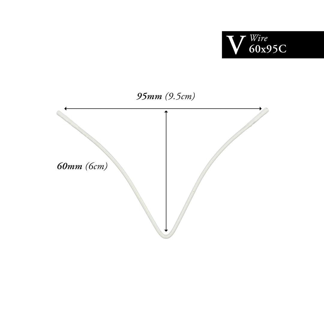 60MM x 95MM NYLON-COATED CURVED V-WIRE