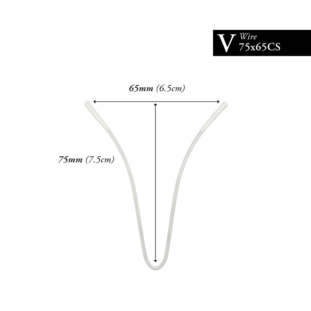 75MM x 65MM NYLON-COATED CURVED V-WIRE