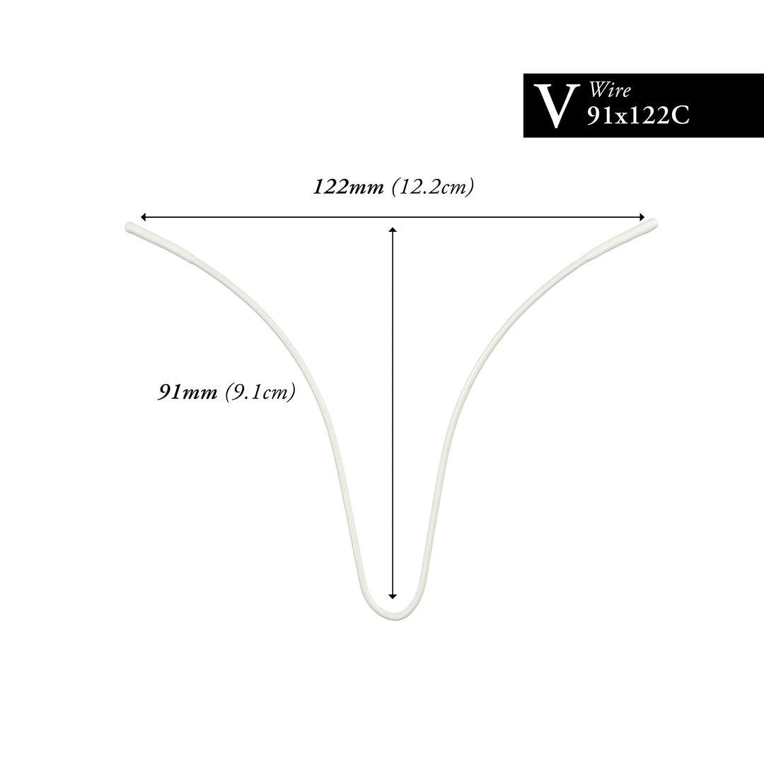 91MM x 122MM NYLON-COATED CURVED V-WIRE