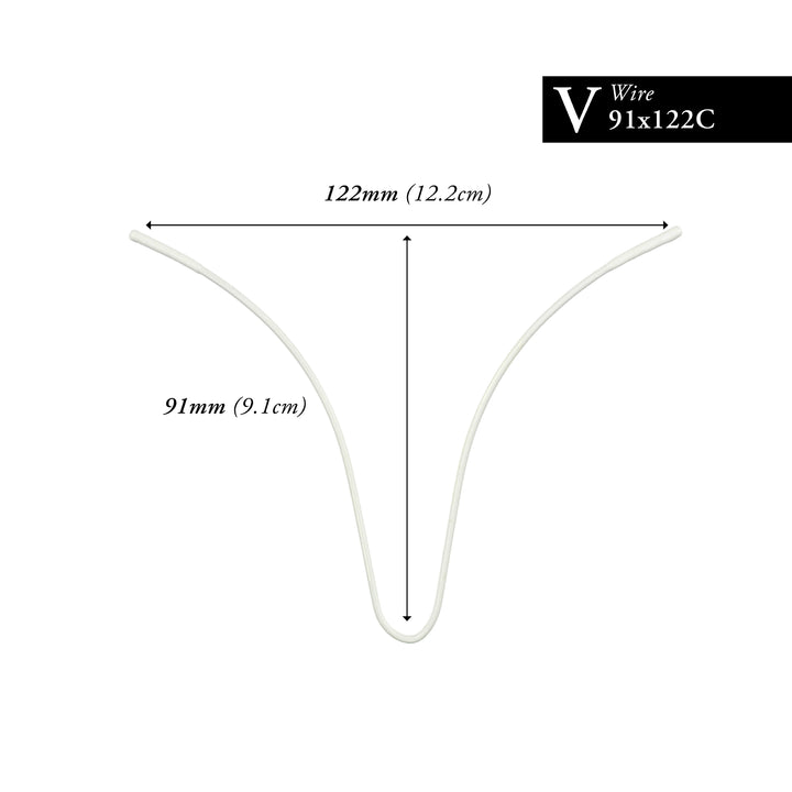 91MM x 122MM NYLON-COATED CURVED V-WIRE
