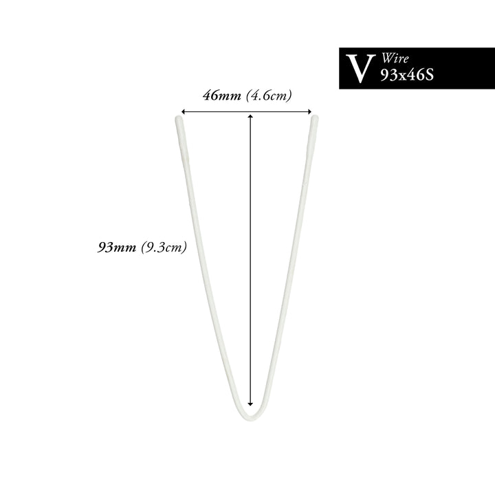 93MM x 46MM NYLON-COATED CURVED V-WIRE