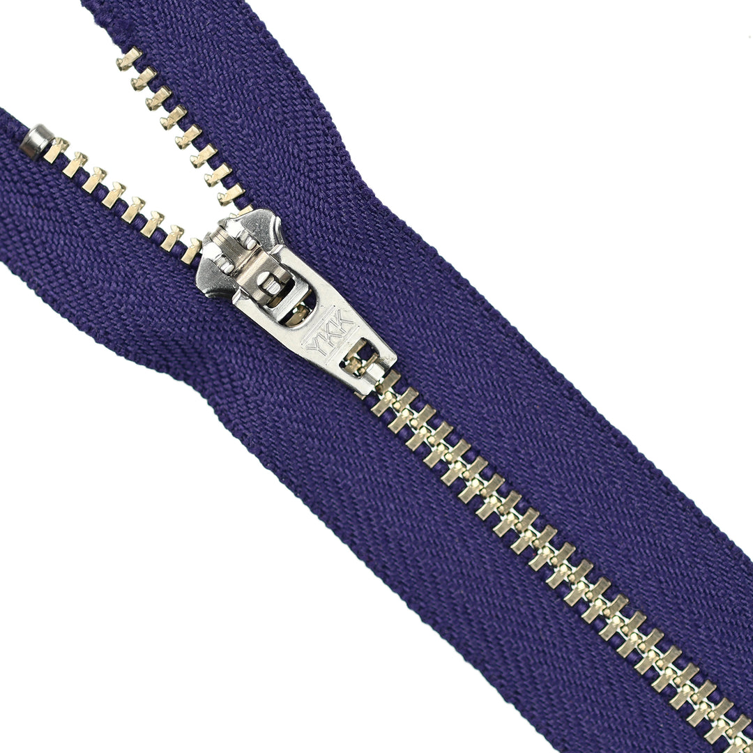 YKK JEAN ZIP NO.4.5 NICKEL COL 866 PURPLE