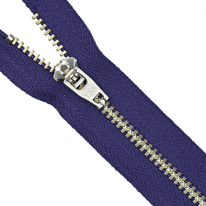 YKK JEAN ZIP NO.4.5 NICKEL COL 866 PURPLE