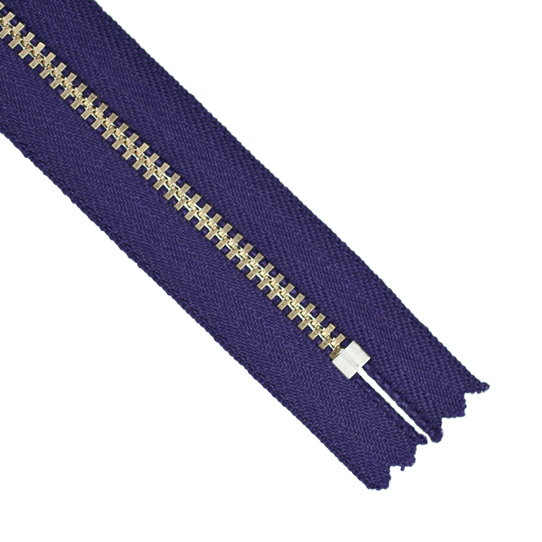 YKK JEAN ZIP NO.4.5 NICKEL COL 866 PURPLE