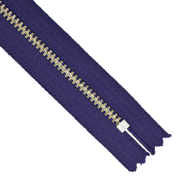 YKK JEAN ZIP NO.4.5 NICKEL COL 866 PURPLE