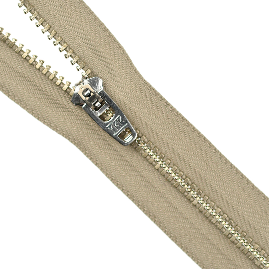 YKK JEAN ZIP NO.4.5 NICKEL COL 884 TAUPE