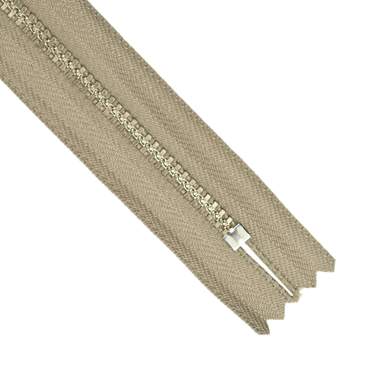 YKK JEAN ZIP NO.4.5 NICKEL COL 884 TAUPE
