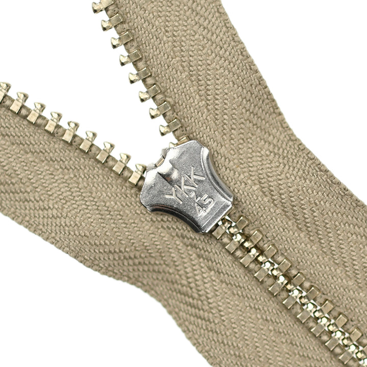 YKK JEAN ZIP NO.4.5 NICKEL COL 884 TAUPE