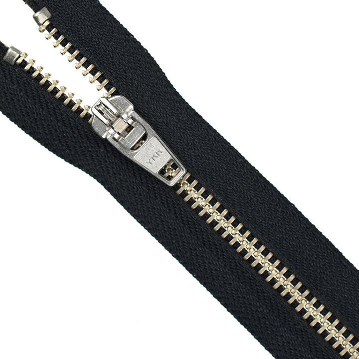 YKK JEAN ZIP NO.5 NICKEL COL 071 MIDNIGHT