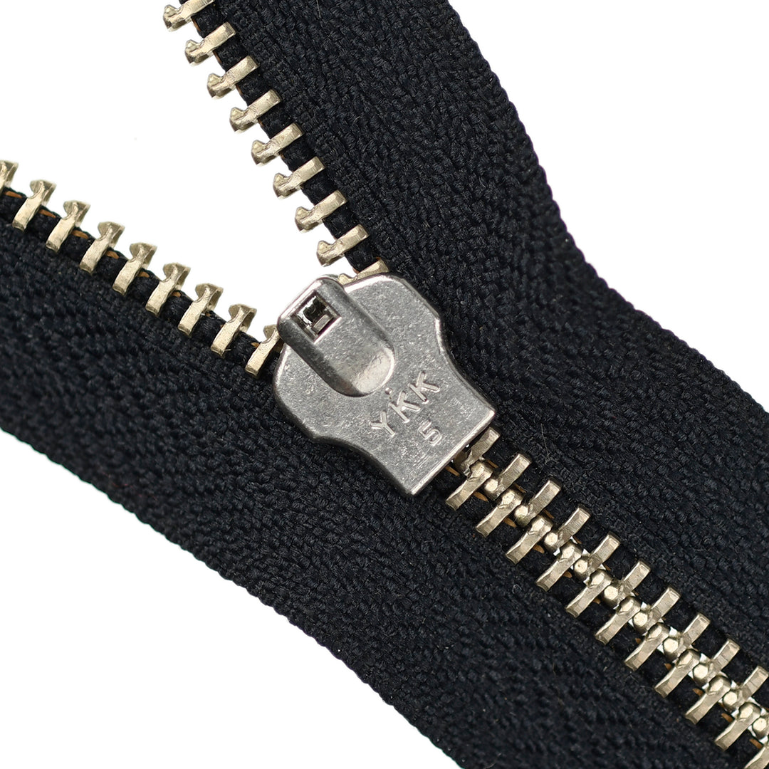 YKK JEAN ZIP NO.5 NICKEL COL 071 MIDNIGHT