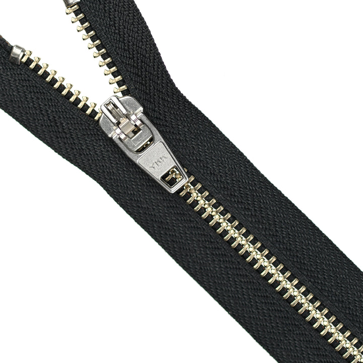 YKK JEAN ZIP NO.5 NICKEL COL 156 CHARCOAL