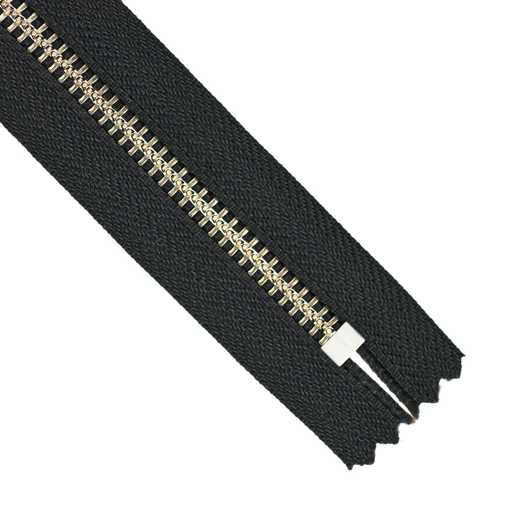 YKK JEAN ZIP NO.5 NICKEL COL 156 CHARCOAL