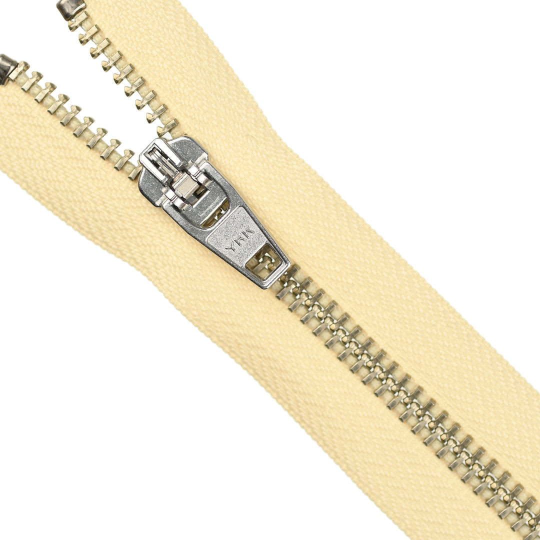 YKK JEAN ZIP NO.5 NICKEL COL 551 WHEAT
