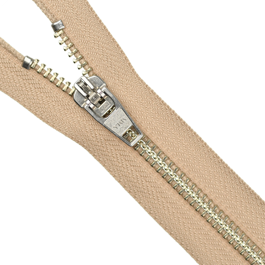 YKK JEAN ZIP NO.5 NICKEL COL 573 BEIGE