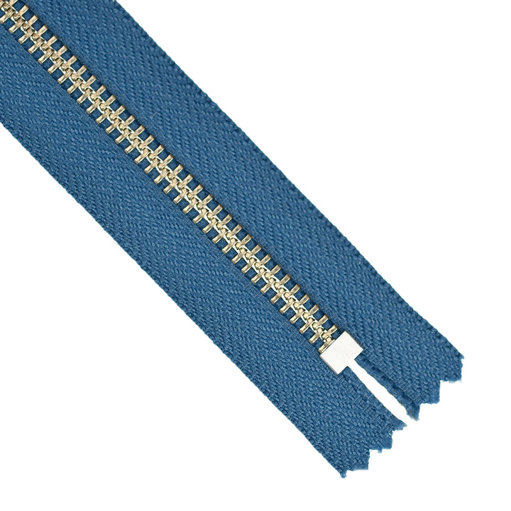 YKK JEAN ZIP NO.5 NICKEL COL 839 DENIM
