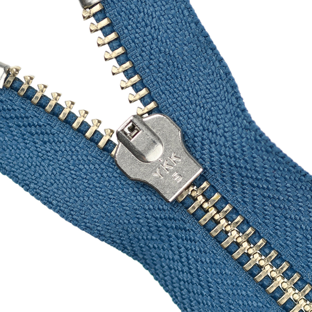 YKK JEAN ZIP NO.5 NICKEL COL 839 DENIM