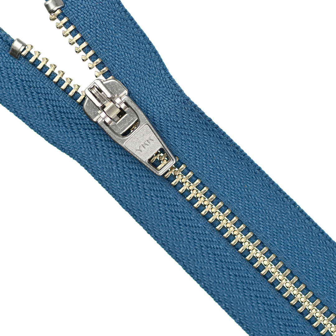 YKK JEAN ZIP NO.5 NICKEL COL 839 DENIM