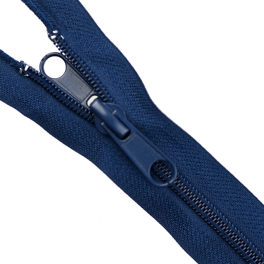 NYLON OPEN-END ZIP NO.5 WITH DOUBLE-PULL SLIDER COL FRENCH NAVY