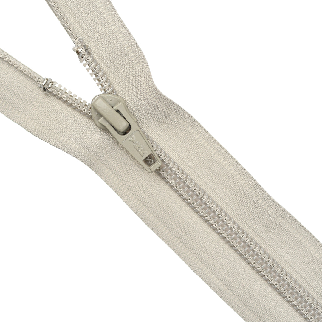 YKK NYLON CLOSED-END ZIP NO.5 COL 576 WARM GREY