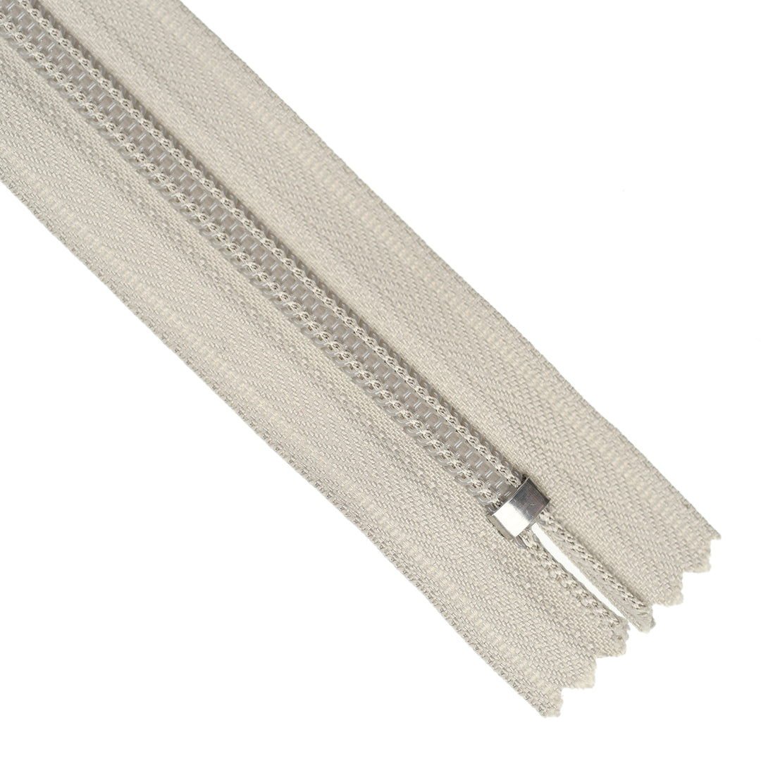YKK NYLON CLOSED-END ZIP NO.5 COL 576 WARM GREY