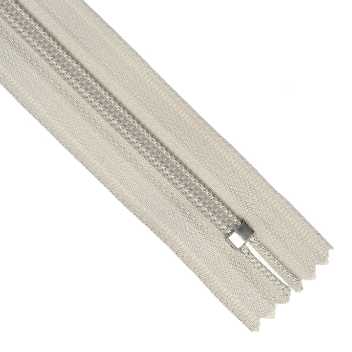 YKK NYLON CLOSED-END ZIP NO.5 COL 576 WARM GREY