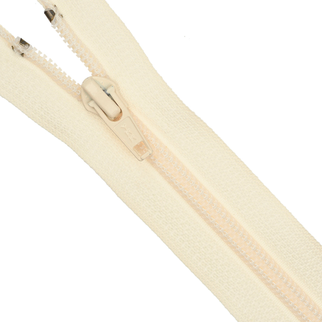 YKK NYLON OPEN-END ZIP NO.5 COL 801 CREAM