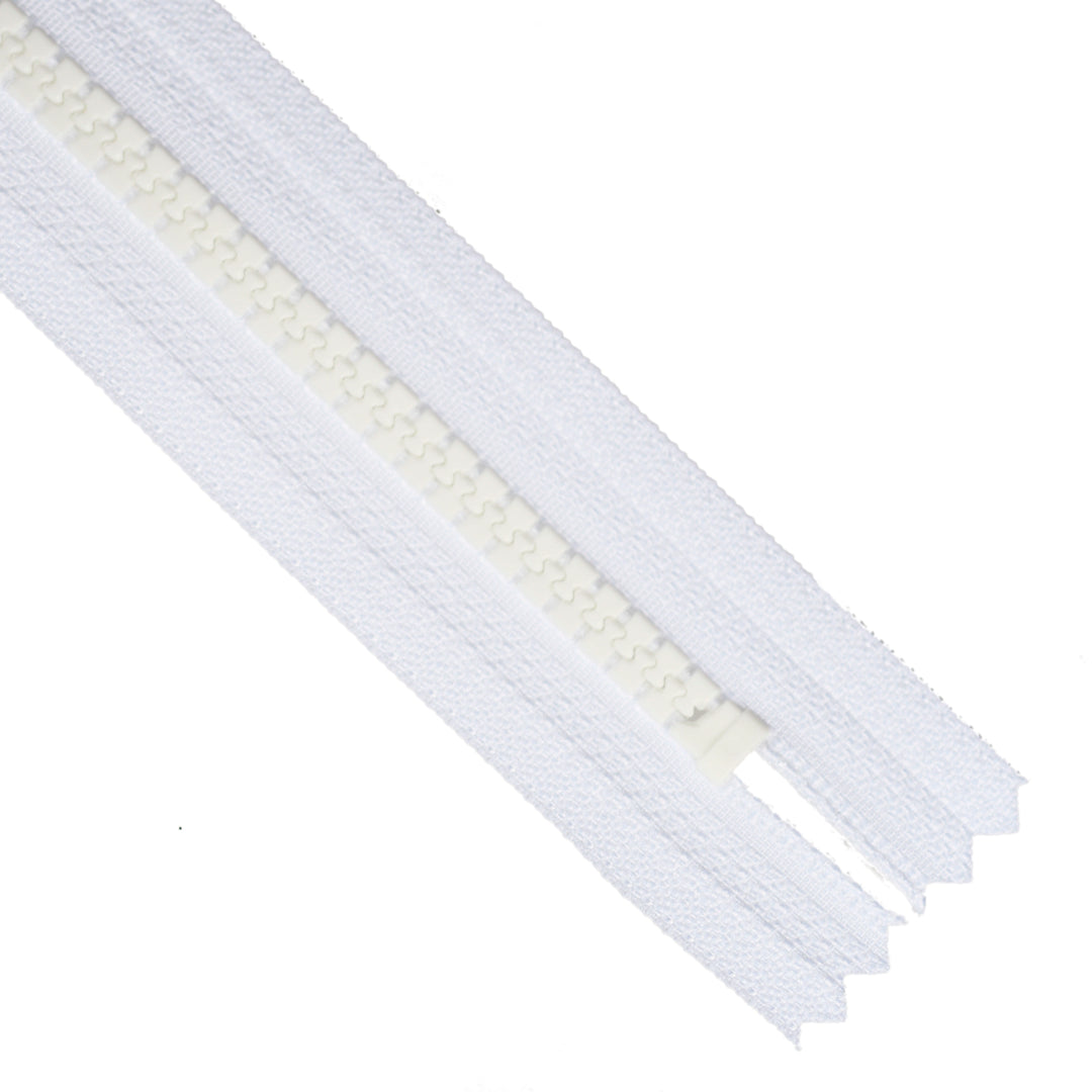 YKK VISLON CLOSED-END ZIP NO.5 COL 501 WHITE
