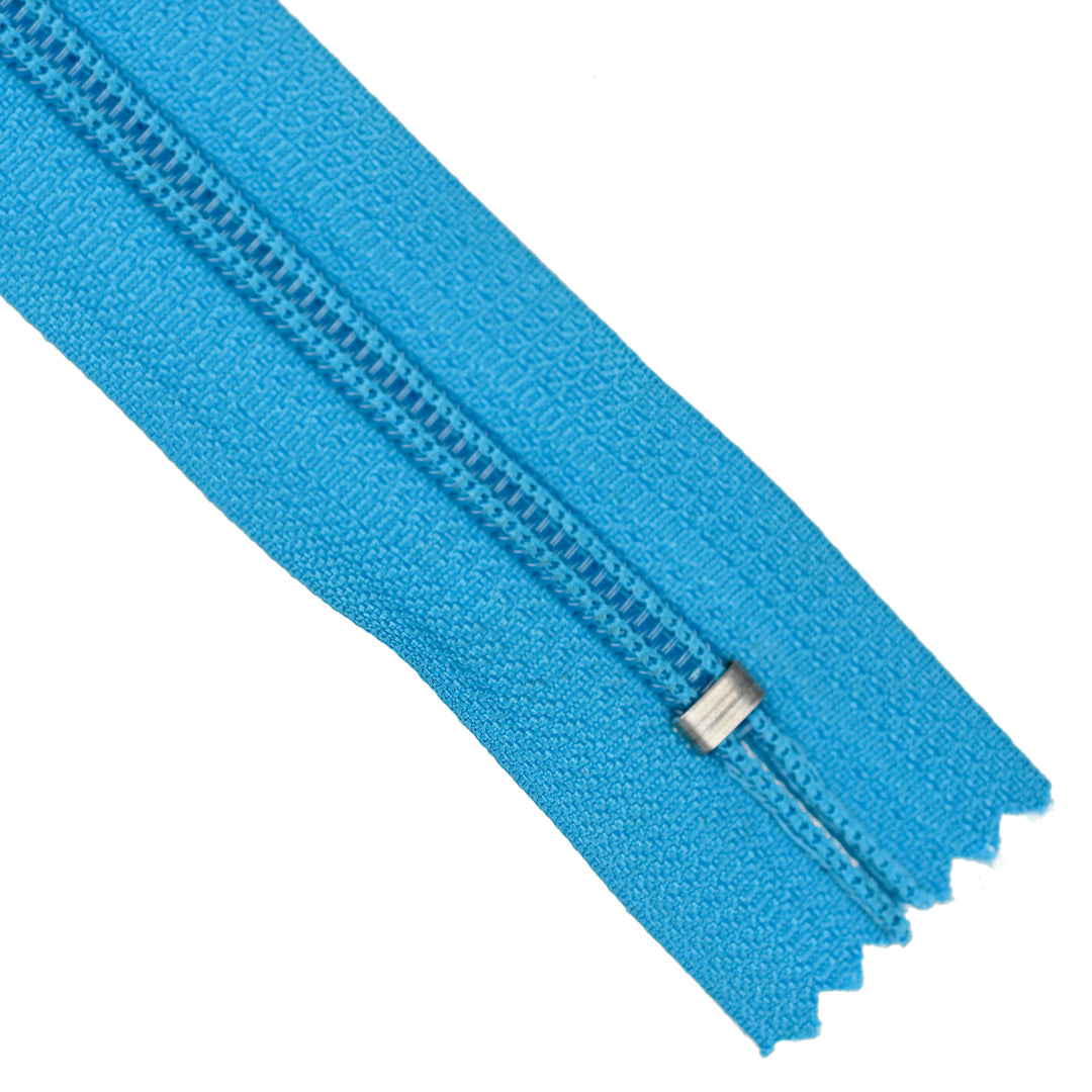 NYLON CLOSED-END NO.5 ZIP COL TURQUOISE