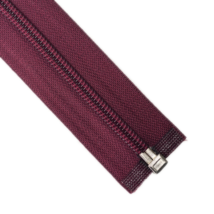 NYLON OPEN-END ZIP NO.5 COL WINE