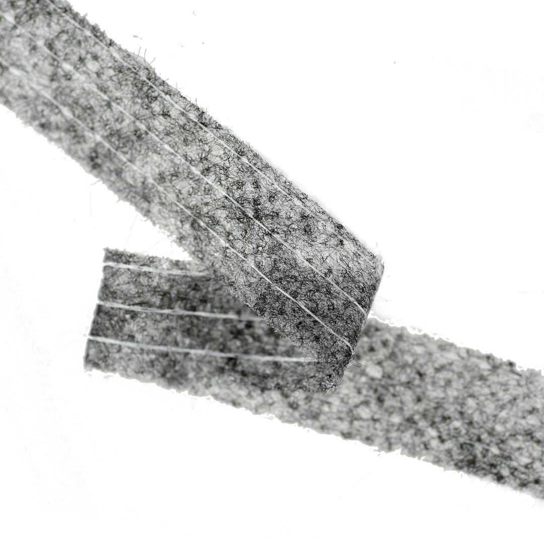 STRAIGHT STITCHED FUSING TAPE CHARCOAL