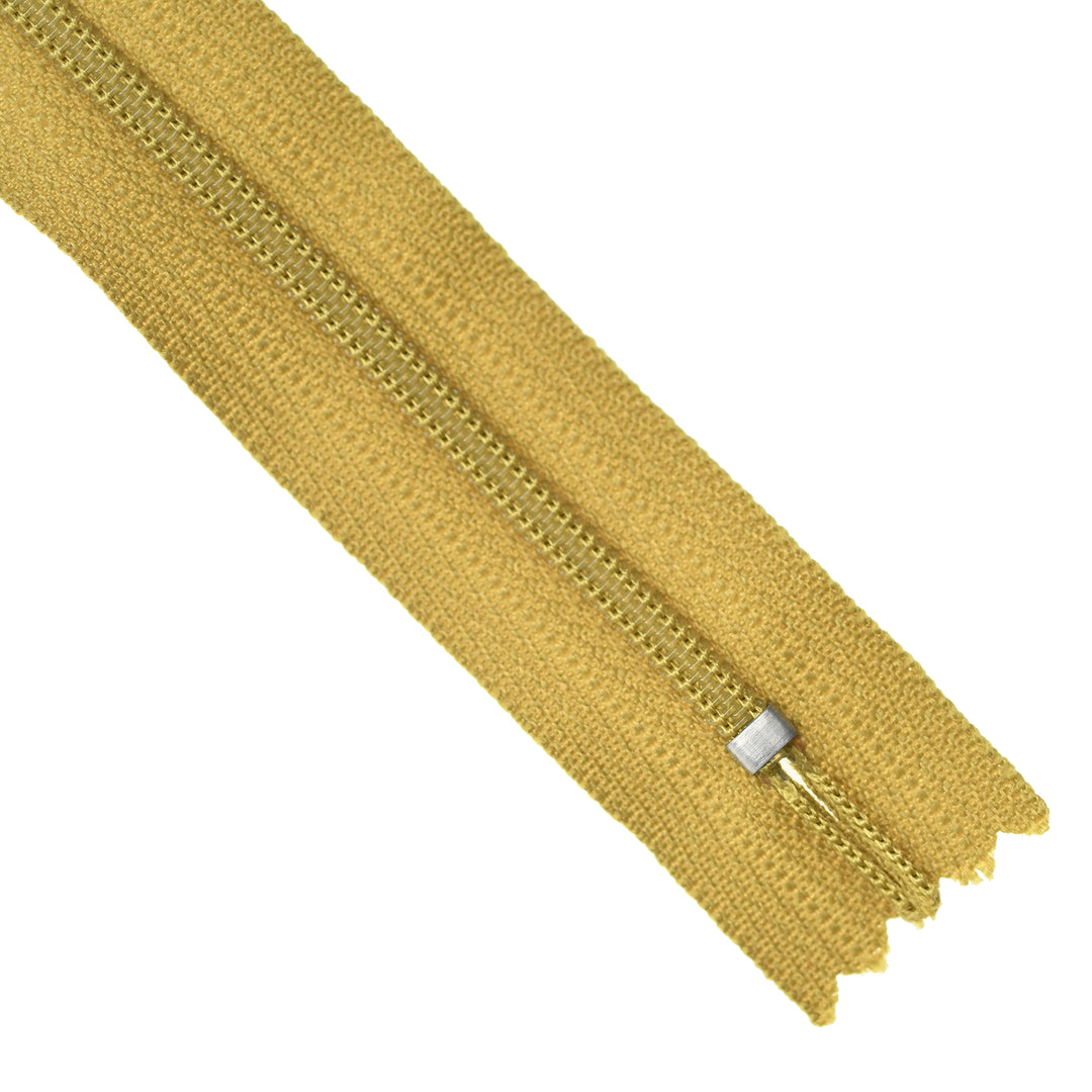 YKK NYLON CLOSED-END ZIP NO.3 COL 510 DEEP CHARTREUSE