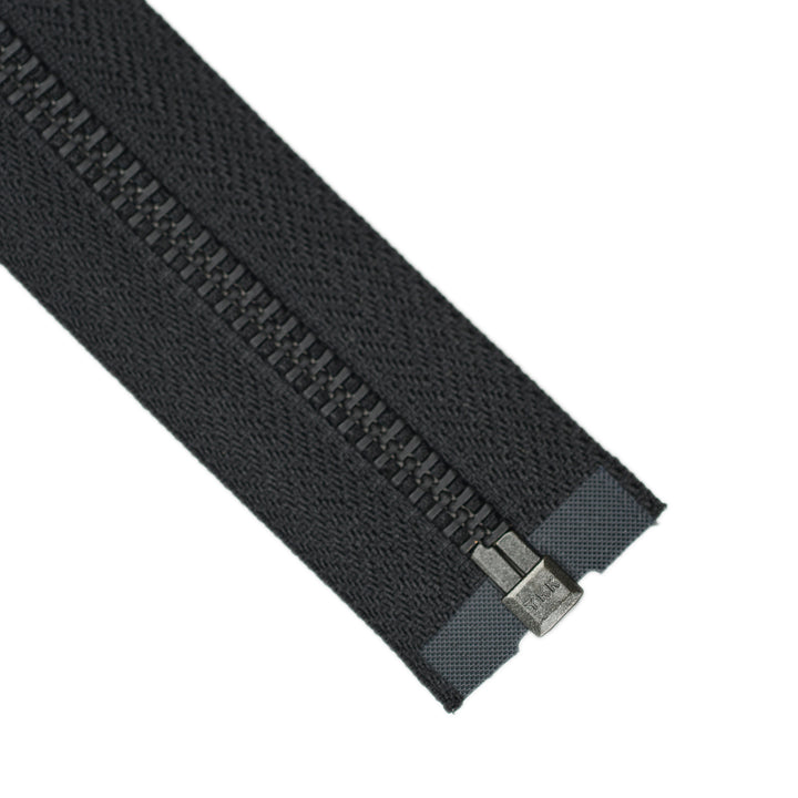 YKK METAL OPEN-END ZIP NO.5 BLACK OXY COL 580 BLACK