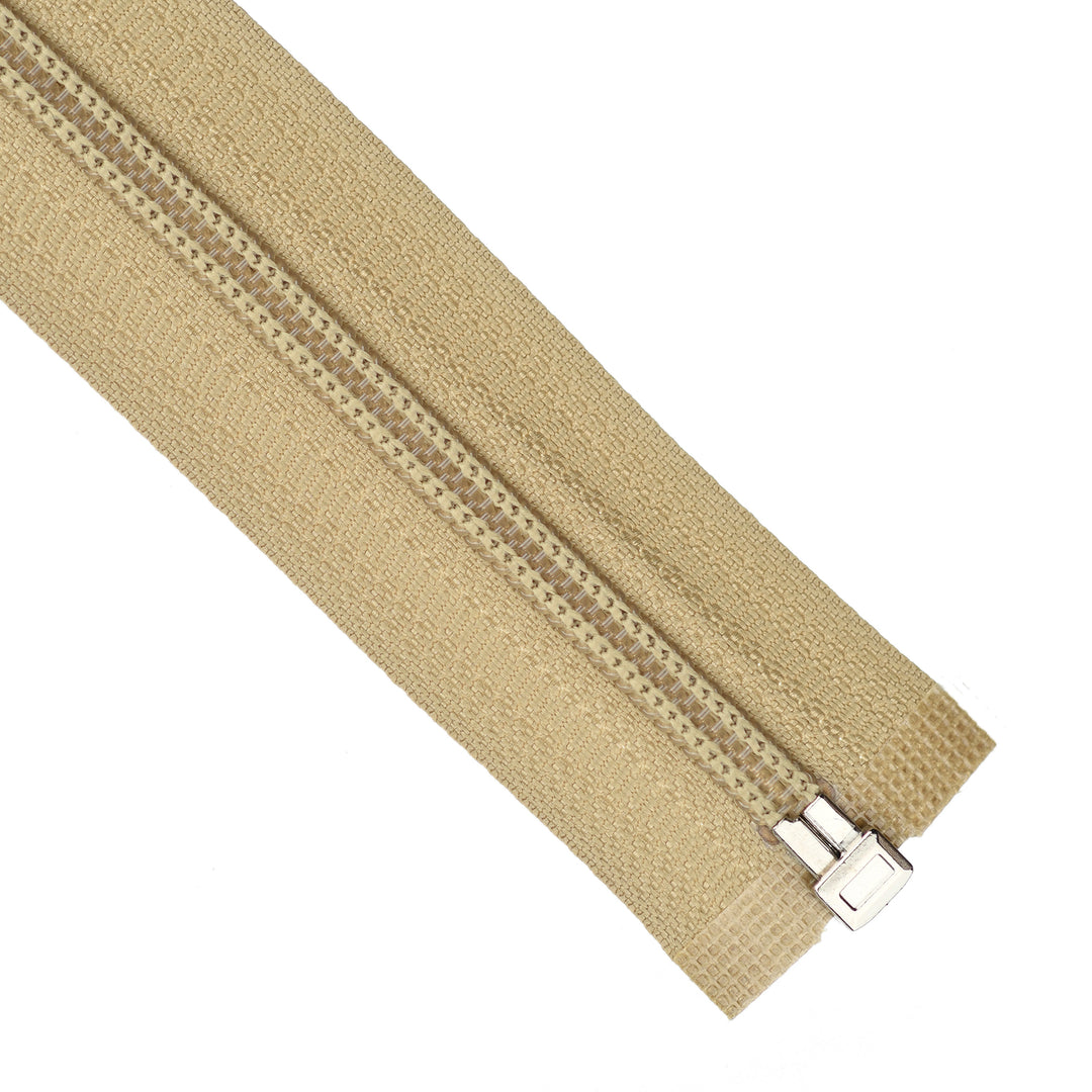 NYLON OPEN-END ZIP NO.5 COL WARM BEIGE