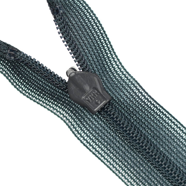 YKK INVISIBLE MESH ZIP COL 579 STEEL