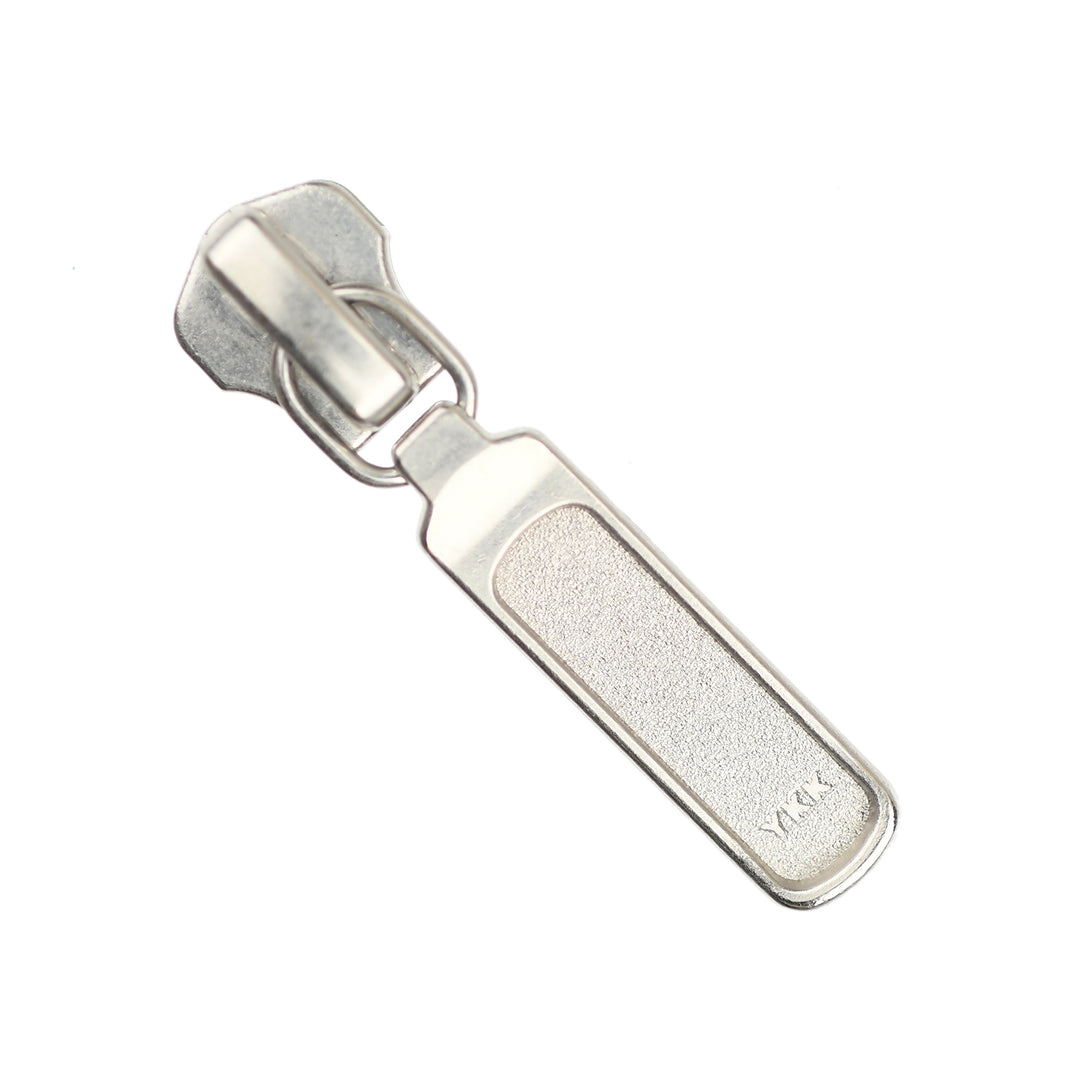RECTANGULAR LONG SLIDER FOR YKK METAL ZIPS - NICKEL